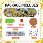 DOZEEZOP 8-Pack Diamond Art Coaster Kit - Image 2