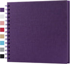 potricher 8 x 8 Inch DIY Scrapbook Album 40 Pages Hardcover Kraft Paper Scrap by potricher