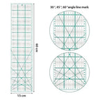 MANUFORE Quilting Ruler 15 x 60cm Sewing Acrylic Ruler Anti-Slip Metric Ruler - Image 2