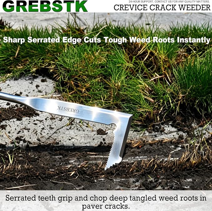 GREBSTK Crack Weeder Crevice Weeding Stainless Steel Sharp Lightweight Tool | - Image 8