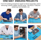 Silicone Soldering Mat with Soldering Stand, Heat Resistant 932°F, Large 20x14 - Image 7