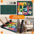 The Original Newverest Jigsaw Puzzle Mat Roll Up, Forest Green, 39.4” x 23.6” - Image 5
