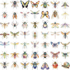 50Pcs Clear PET Insect Aesthetic Stickers - Image 2