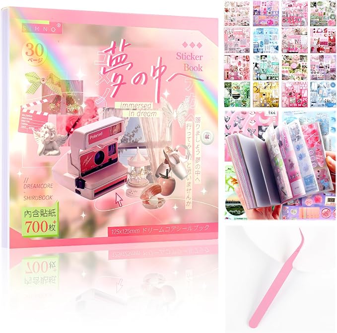 Tmtains 30 Sheets Japanese Sticker Book by Tmtains