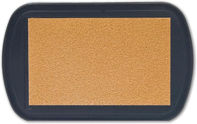 Jacquard ColorPad Archival Pigment Ink Stamp Pads- Metallic Bronze - Image 2