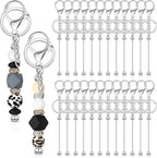 Tondiamo 24 Pcs Beadable Keychain Bars Bulk Beads by Tondiamo