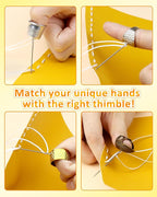 FIVEIZERO Thimble Kit– 7 PCS Sewing Thimbles - Image 5