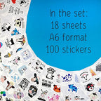 BulbaCraft 100Pcs Cow Stickers for Water Bottles, Laptop Decals, Cute Cow Gifts - Image 2