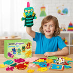 WATINC 6Pcs Hand Puppet Making Kit, Art Craft Felt Sock Puppet Toys, Creative - Image 6