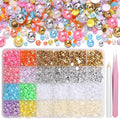 9000Pcs Gold Silver White Beige Flatback Pearls by Tatiwoo