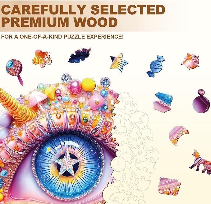 Fable Eye Puzzles Adults Gifts Wooden 260 Pieces 13.4 * 12.9in - Image 3