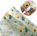 Transparent PVC Printed Faux Leather Roll 11.8" x 47.2" Synthetic Leather by David+Angie