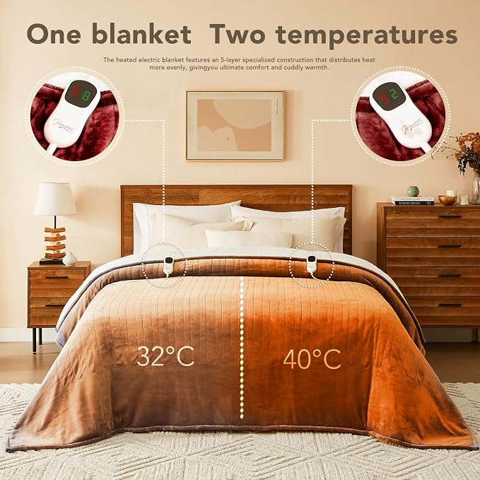 Homemate Electric Heated Blanket Twin - Image 6