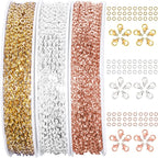 Jishi 30ft Jewelry Making Chains Bulk 2mm Necklace Chains, Jewelry Making by Jishi