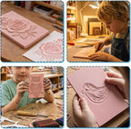 12Pcs 4x6 Inch Linoleum Blocks for Printmaking, Stamp Carving & DIY Linocut | - Image 7