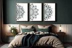 YKW 5 Pack Mandala Stencils for Painting, Large Half Mandala & Breathe Zen - Image 3