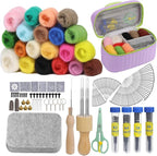 SOCNITC 20 Colors Needle Felting Kits by SOCNITC
