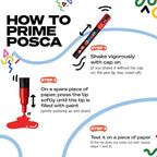 uni POSCA PC-5M Water-Based Paint Markers, Reversible Medium Tip, Earthtone Ink - Image 4