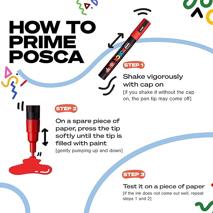 uni POSCA PC-5M Water-Based Paint Markers, Reversible Medium Tip, Warm Tone Ink - Image 4