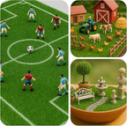 Shindel 10 Packs 6" x 6" Fake Grass Decor, Artificial Grass - Image 6