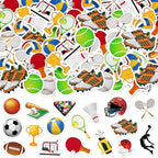300Pcs Sports Foam Stickers, Self-Adhesive Sport Balls Stickers Basketball by Bonieset