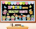 Spring Healthy Bulletin Board Set Spring Into Healthy Habits Classroom by Yiaoyinnz
