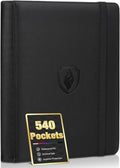 Premium 9 Pocket Card Binder for 540 Cards, Fabmaker PU Cover Trading Card by Fabmaker