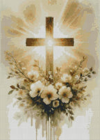 MjhRcll Crucifixion Stamped Cross Stitch Kits, Cross Stitch Ornament Kits - Image 2