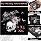 Qyeahkj 100 Pcs 30th Birthday Party Supplies Death to My 20s Paper Plates and - Image 3