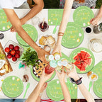 Qyeahkj 100 Pcs Sage Green Birthday Party Supplies Olive Green Gold Paper - Image 7