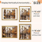 upsimples Vintage 18x24 Frame, Antique Gold Frames Display 16x20 - Image 2