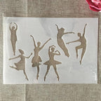 TIAMECH A4 Reusable Dancing Girl Stencil - Image 5