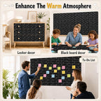 Black Brick Bulletin Board Roll Non-Woven Fabric Poster 16in X 12ft | Back to - Image 5