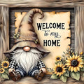 Gnome Cross Stitch Kits for Adults Beginner, Home Counted Cross Stitch Kits by Unknown