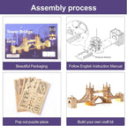 Rowood 3D Puzzles for Adults, DIY Wooden Model Kits for Adults to Build - Image 6