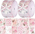 Hosuly 40 Pcs Pink Rose Floral Jelly Fabric by Hosuly
