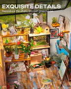 Rolife DIY Miniature House Kit-Mini Diorama 1/18 Greenhouse Dollhouse Building - Image 3