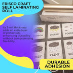 Frisco Craft Matte Clear Self Adhesive Laminating Roll 12" x 30 ft | Self - Image 6