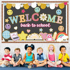 Welcome Back to School Bulletin Board Set Boho Groovy Classroom Decorations - Image 7