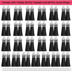 Keychain Tassels Bulk, Paxcoo Small Tassels - Image 3