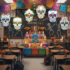 TaoBary 24 Pcs 7.09'' Sugar Skull Cutouts - Image 3