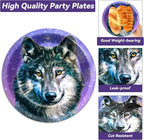 50 Guests Wolf Plates and Napkins Party Supplies Wolf Birthday Party - Image 4