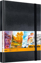 Ohuhu Mix Media Pad, 120 LB/200 GSM Heavyweight Papers, 78 Sheets/156 Pages by Ohuhu