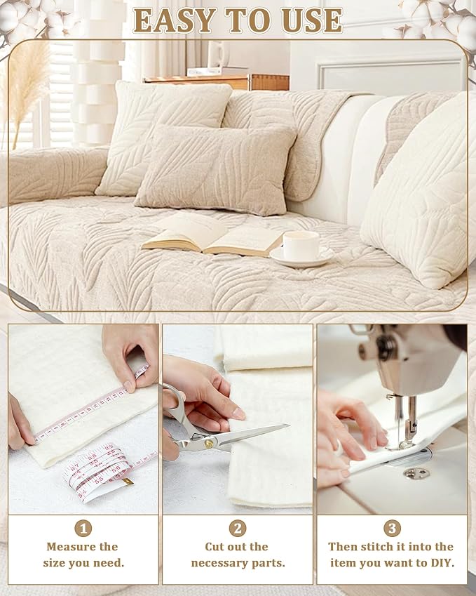 PLANTIONAL Grinding Natural Cotton Quilt Batting: 71-Inch x 79-Inch Light - Image 6