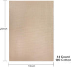 Aida Cloth 14 Count Cross Stitch Fabric, 19×28inch | 100%Cotton Even Grid - Image 2