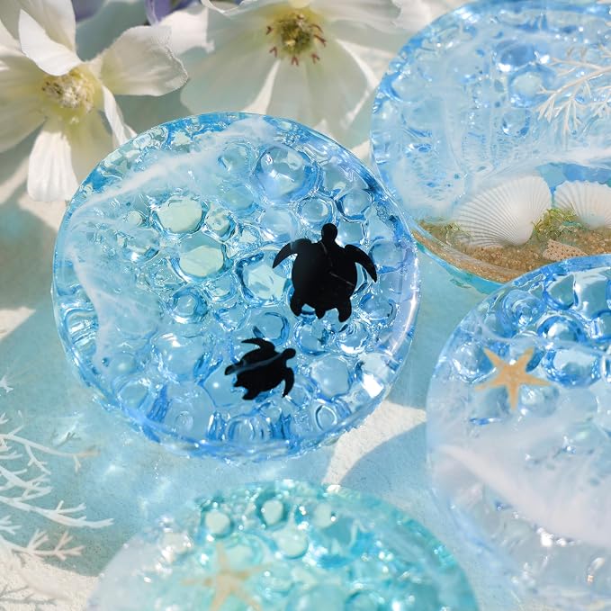 LET'S RESIN Extra Deep Resin Coaster Molds Silicone, 4 Inches Large 6 Cavity - Image 8