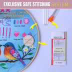 ETSPIL Beginner Embroidery Kit for Adults, Full-Color Print, 4K Video | - Image 8