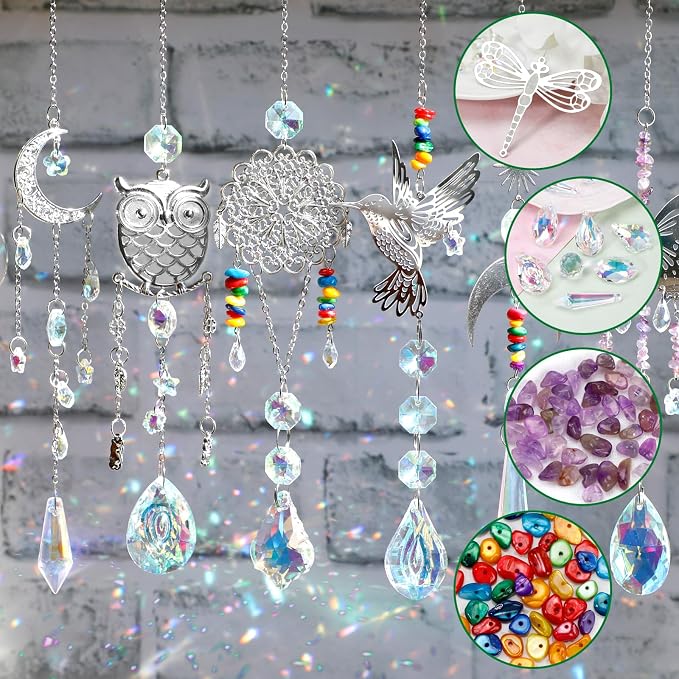 DIY Suncatcher Kit 460pcs Sun Catchers Supplies Arts and Crafts - Image 2