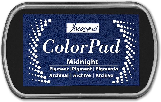 Jacquard ColorPad Archival Pigment Ink Stamp Pads- Midnight by Jacquard