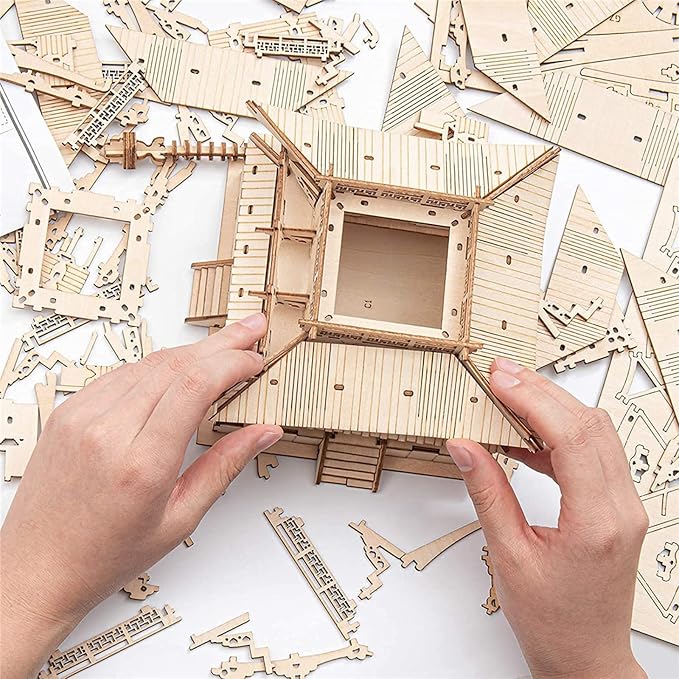 Rowood 3D Puzzles for Adults, Wooden Model Kits for Adults to Build, Gift on - Image 6